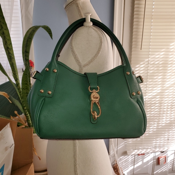 Dooney & Bourke Handbags - NWT. DOONEY BOURKE LEAF SMALL LOGO LOCK SATCHEL